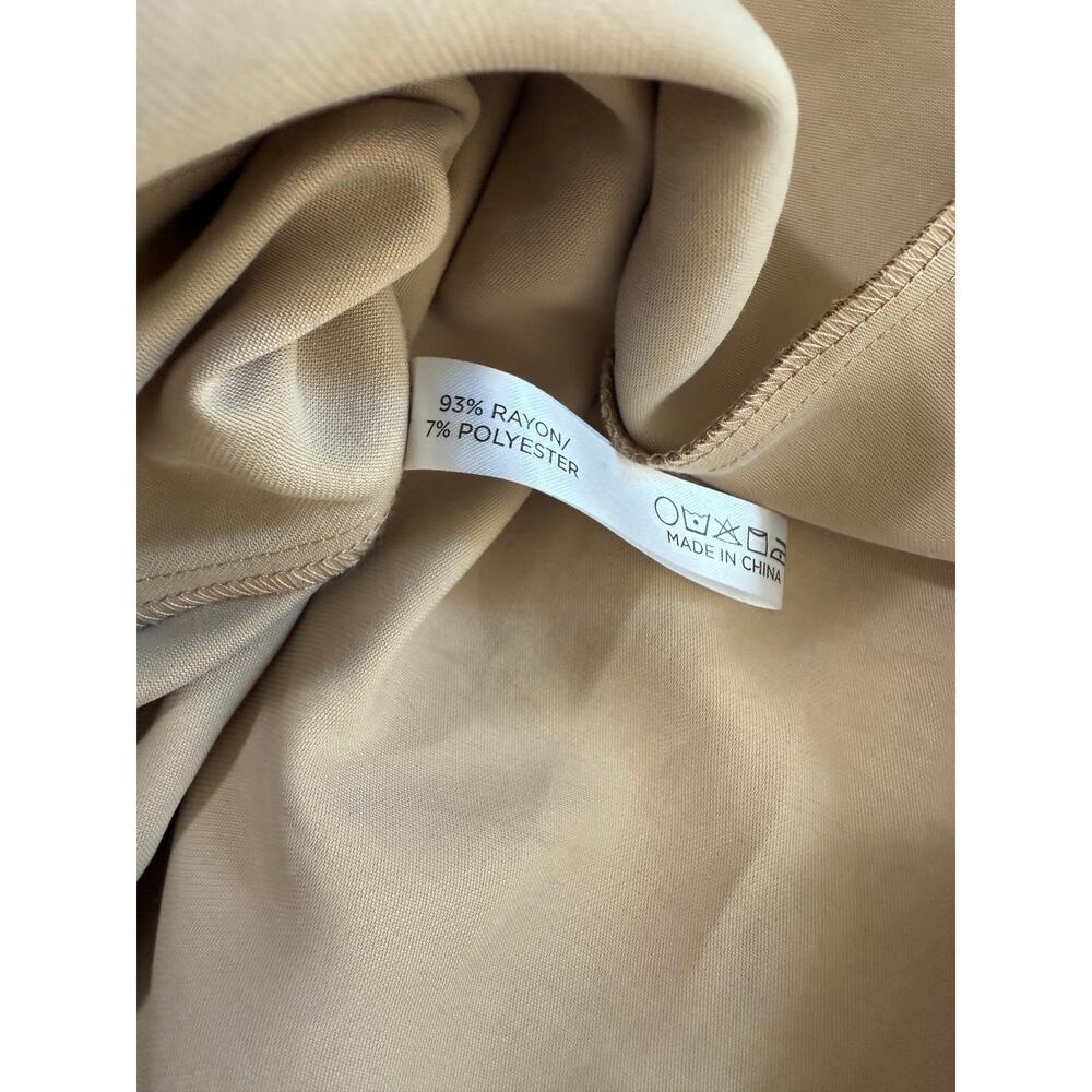 NWT Tuckernuck Keaton Skirt‎ XL Women’s Beige Khaki Midi Cotton Blend $128 - Picture 8 of 8